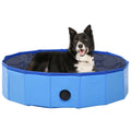 Vidaxl collapsible dog pool 80x20 cm PVC blue-0