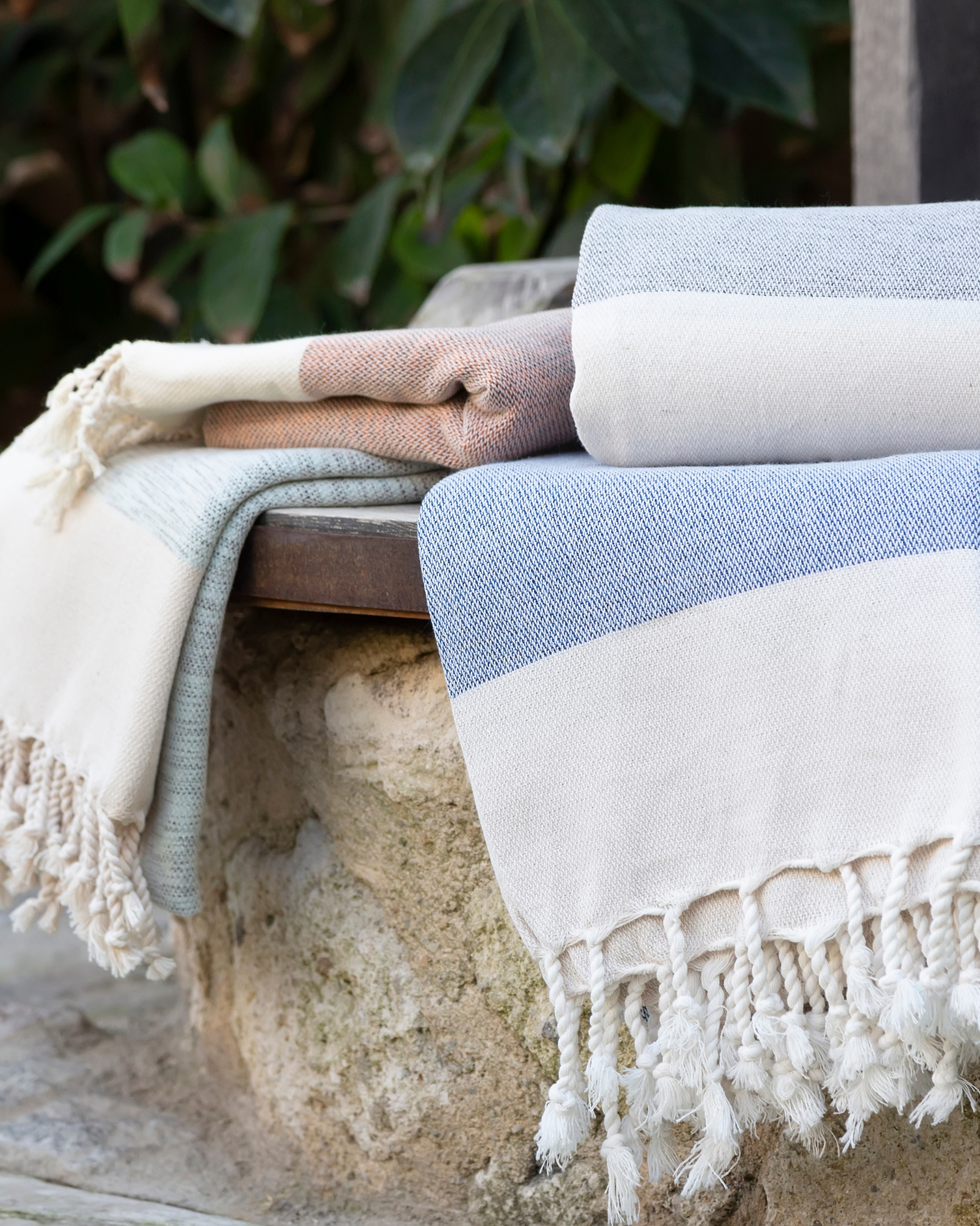 MANOLIA Beach Towel, Turkish Bath Hammam Towel, Spa & Sauna Towel - Turquoise