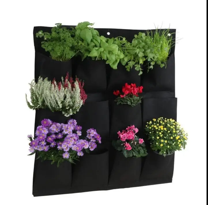 Vertikaler Gartentasche mit Taschen – Pflanzenwand aus Vliesstoff