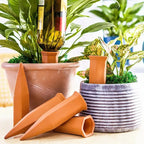 2 Packs, Plant Self-Watering Stakes, Terracotta Automatic Plant Waterer Devices Auto-Water Irrigation System For Indoor/Outdoor
