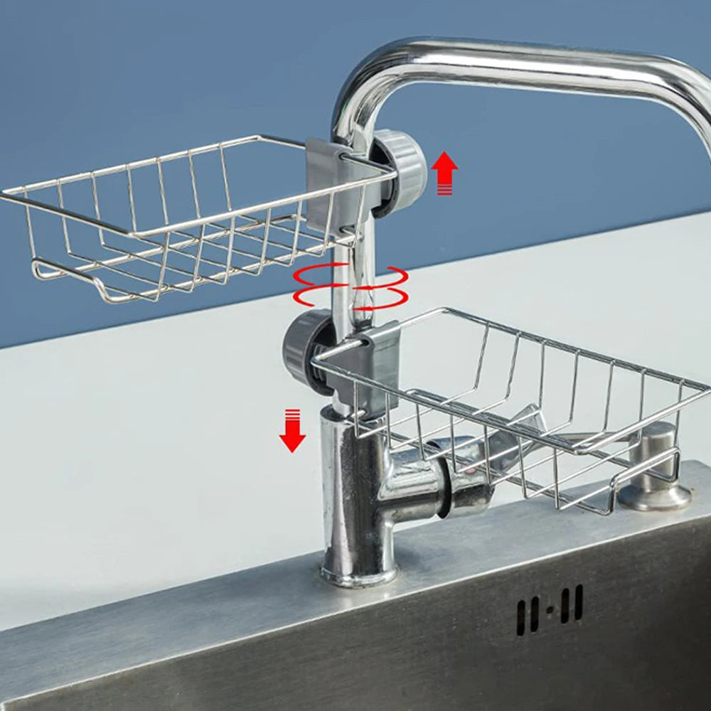 Flexibler Wasserhahn-Ablagekorb für Spüle
