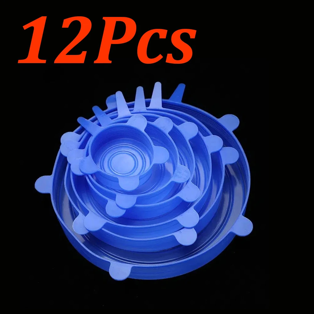 Coperchi in silicone per ciotole – coperture riutilizzabili per alimenti (6–24 pezzi)