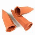 6-Pack Natural Self Watering Spikes - Terracotta - Automatic Plant Waterer for Indoor & Outdoor