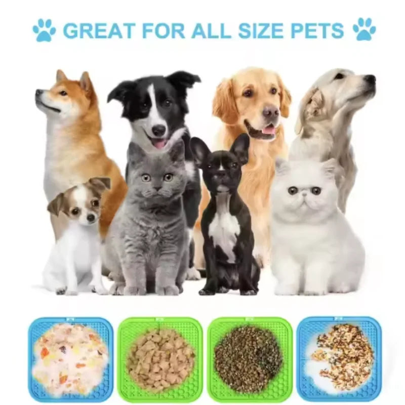 Pet Lick Silikonmatte – Slow Feeder für Hunde