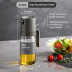 Ölsprayer für Kochen 8,5 oz Glasflasche
