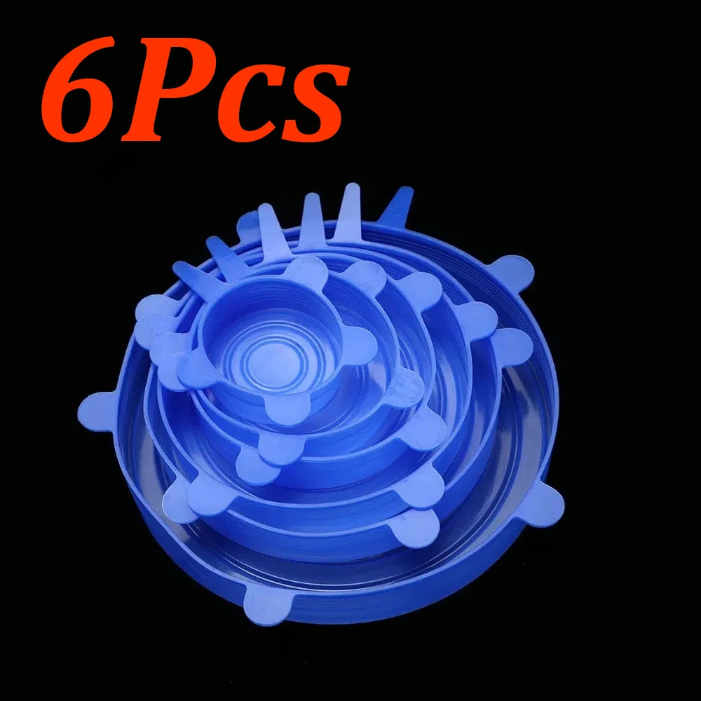 Coperchi in silicone per ciotole – coperture riutilizzabili per alimenti (6–24 pezzi)