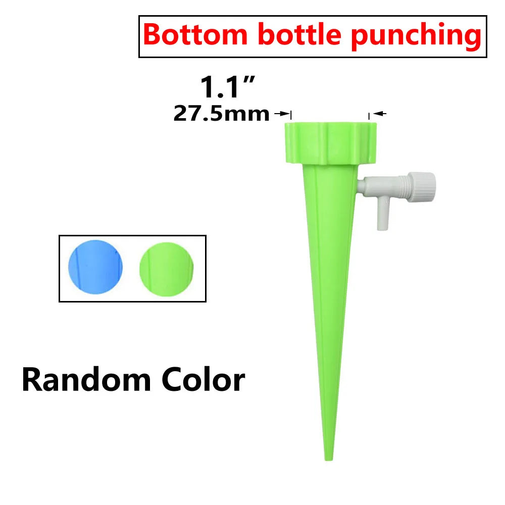 Drip Irrigation Automatic Plant Flowerpot Waterers System Adjustable Drip Water Spikes Taper Plants Pot Watering Coke Bottles