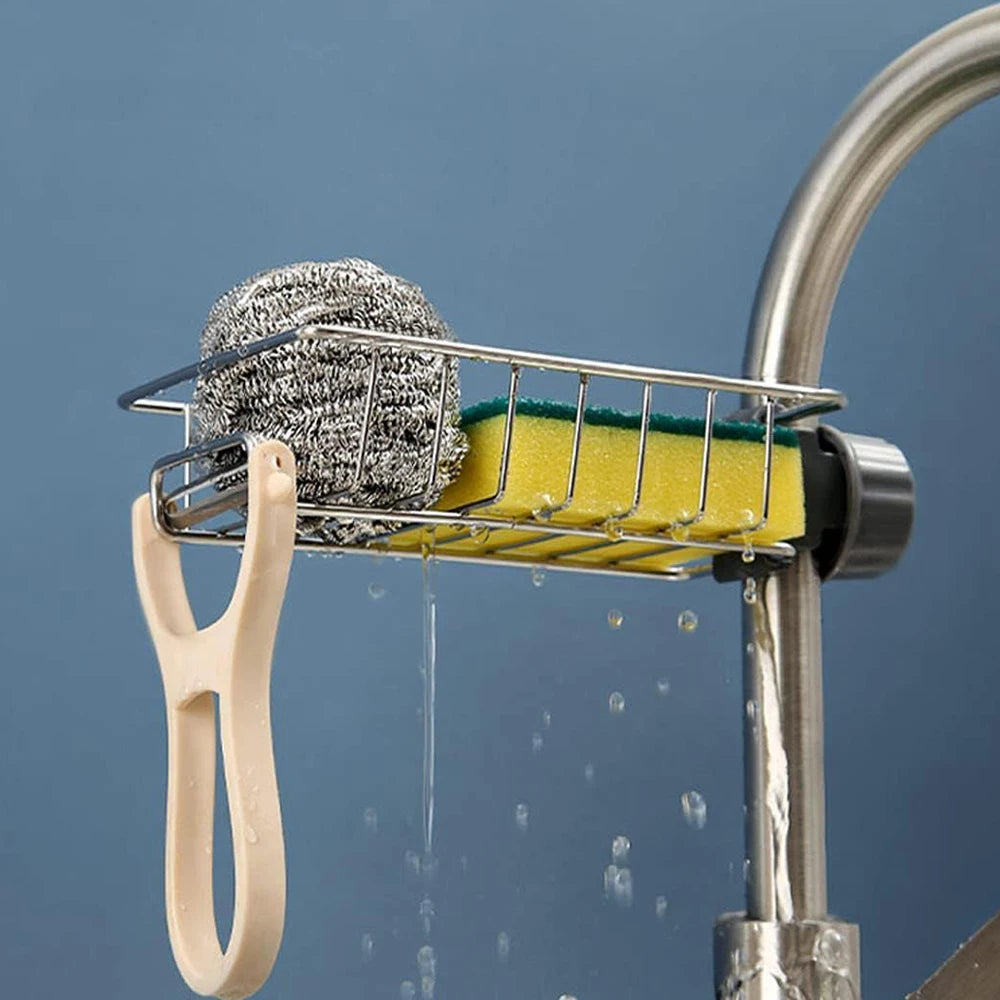 Flexibler Wasserhahn-Ablagekorb für Spüle