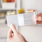 4er-Pack Kühlschrank-Organizer-Trennwände aus klarem Kunststoff