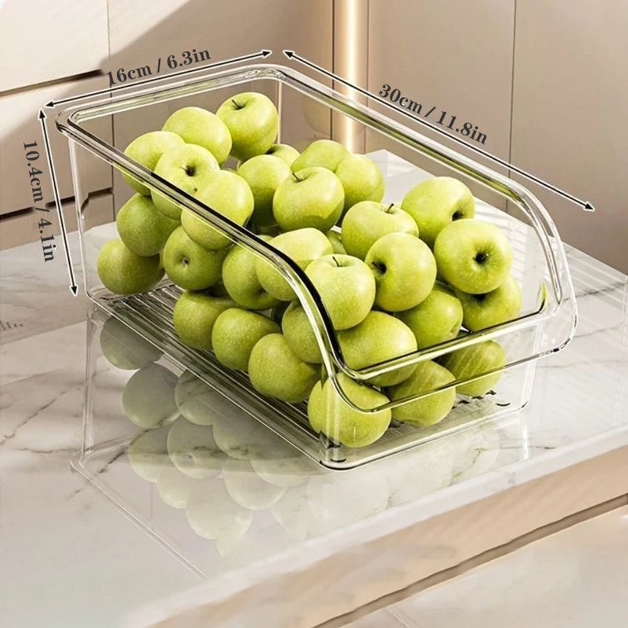 Transparenter Kühlschrank-Organizer