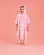 Ipanema Kids Poncho Towel with Recycled Gift Box, Pink
