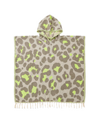 Premium Strandponcho „Neon Safari“