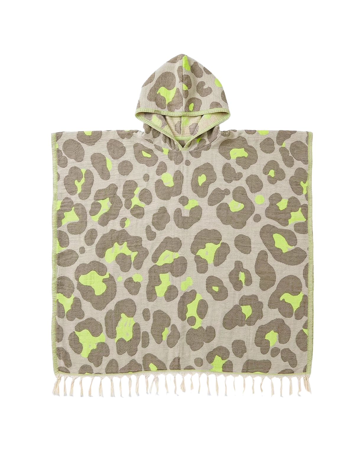 Premium Strandponcho „Neon Safari“