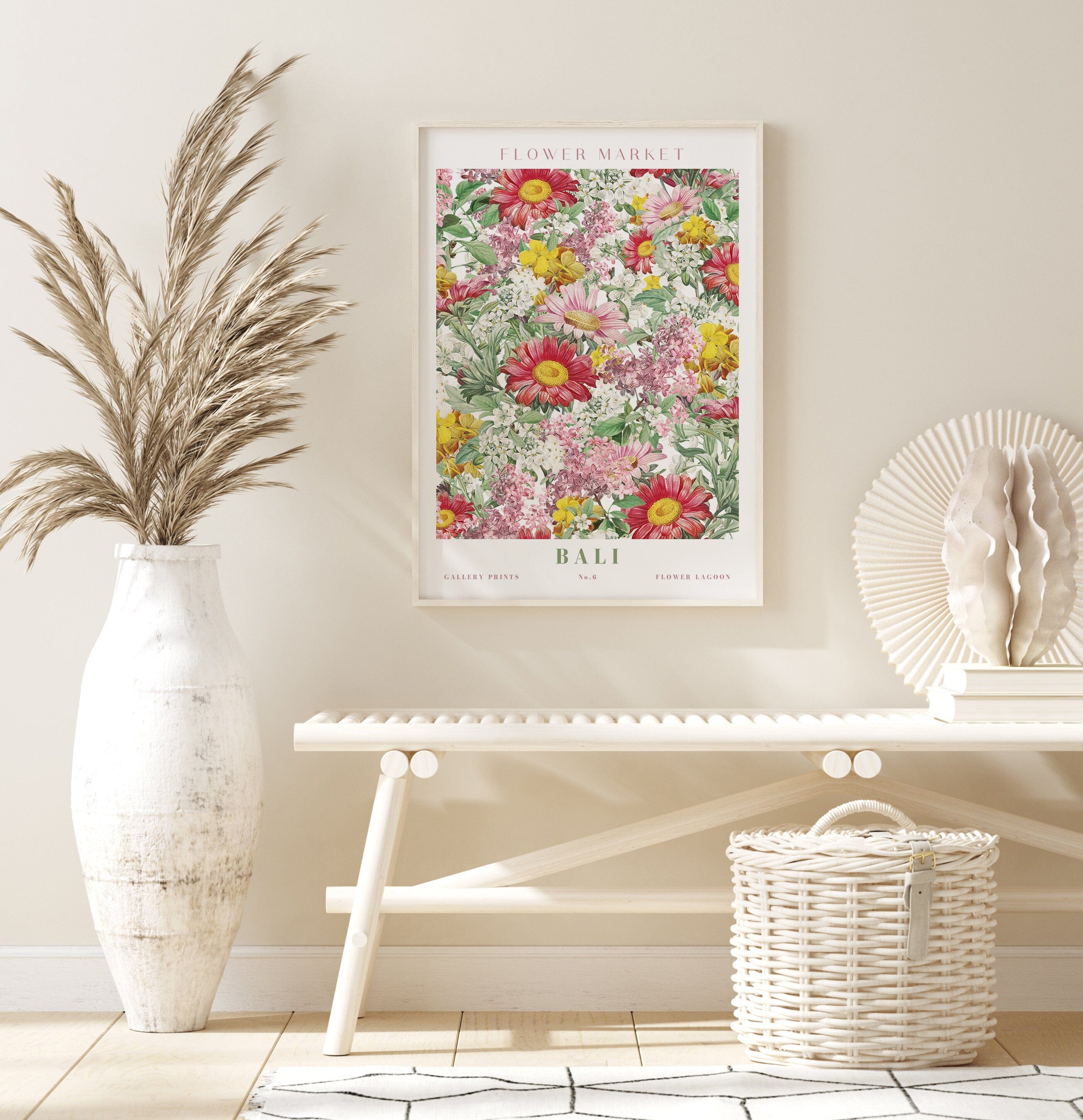Poster Flower Market Blumen Edition V3 | Botanische Wand Kunst · Wandbilder Wohnzimmer Küche Schlafzimmer Flur | Kunst Druck · ohne Rahmen-6