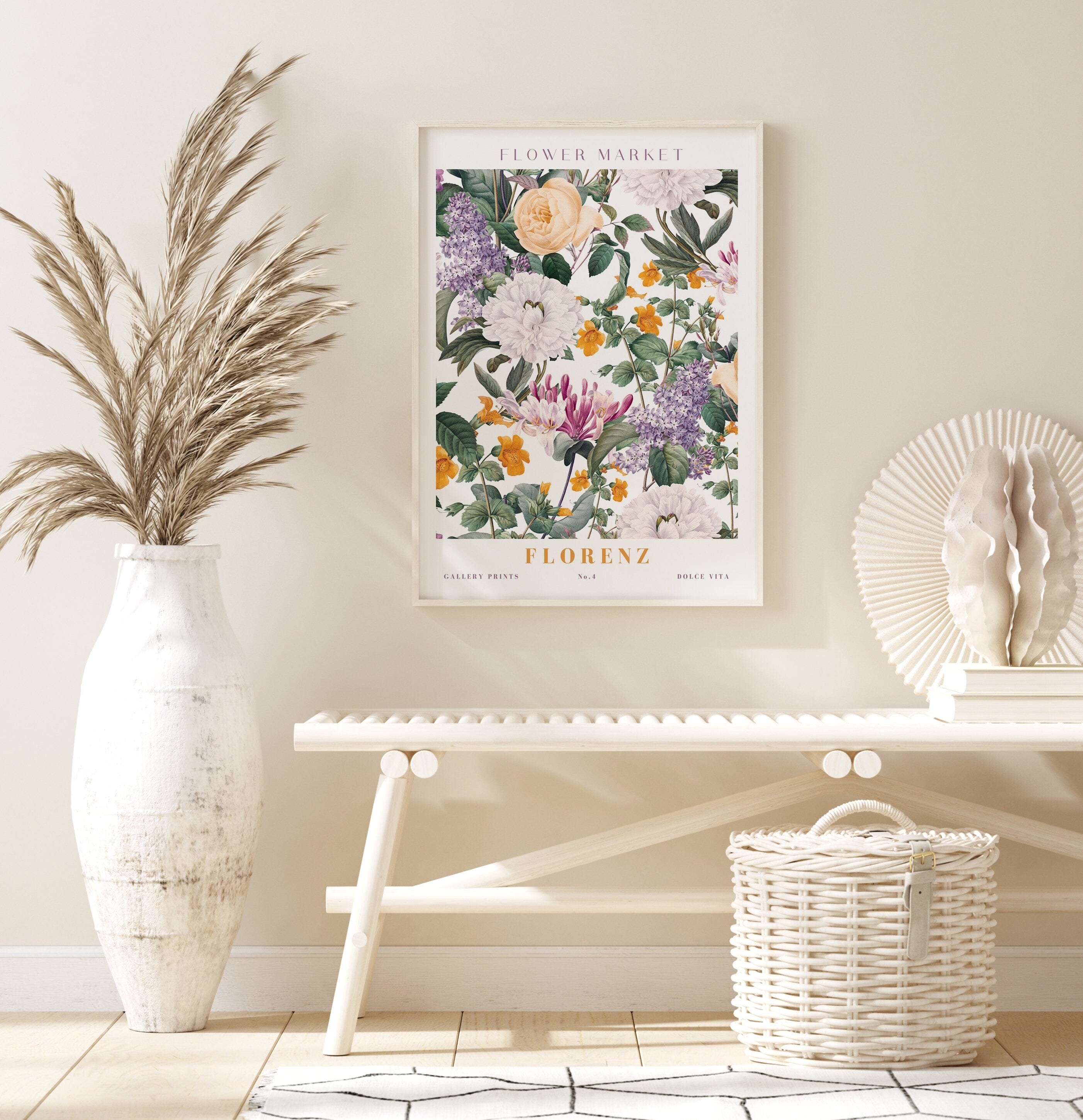 Poster Flower Market Blumen Edition V3 | Botanische Wand Kunst · Wandbilder Wohnzimmer Küche Schlafzimmer Flur | Kunst Druck · ohne Rahmen-4