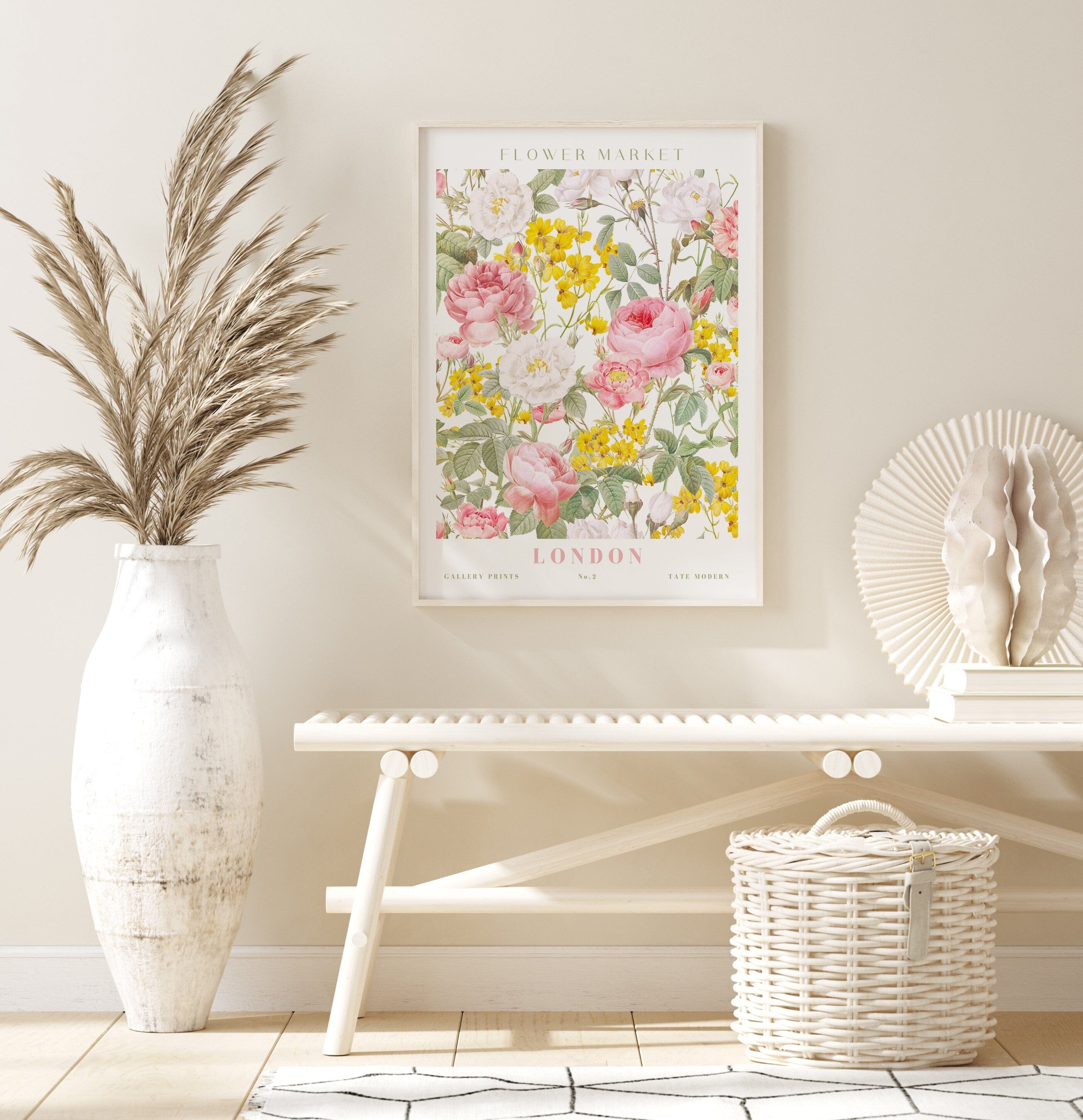Poster Flower Market Blumen Edition V3 | Botanische Wand Kunst · Wandbilder Wohnzimmer Küche Schlafzimmer Flur | Kunst Druck · ohne Rahmen-2