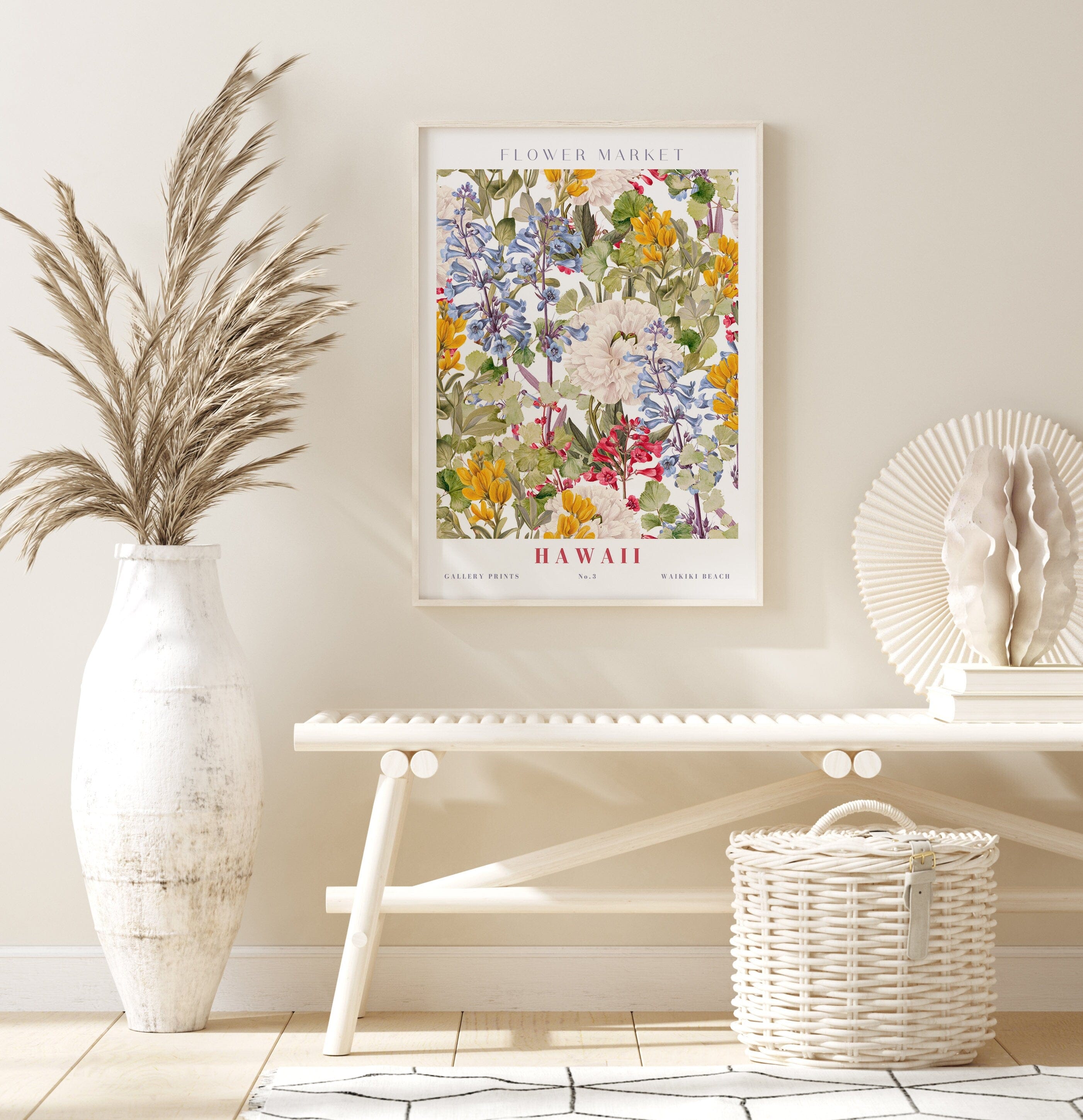 Poster Flower Market Blumen Edition V3 | Botanische Wand Kunst · Wandbilder Wohnzimmer Küche Schlafzimmer Flur | Kunst Druck · ohne Rahmen-3