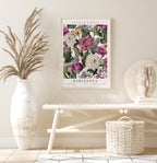 Poster Flower Market Blumen Edition V3 | Botanische Wand Kunst · Wandbilder Wohnzimmer Küche Schlafzimmer Flur | Kunst Druck · ohne Rahmen-1