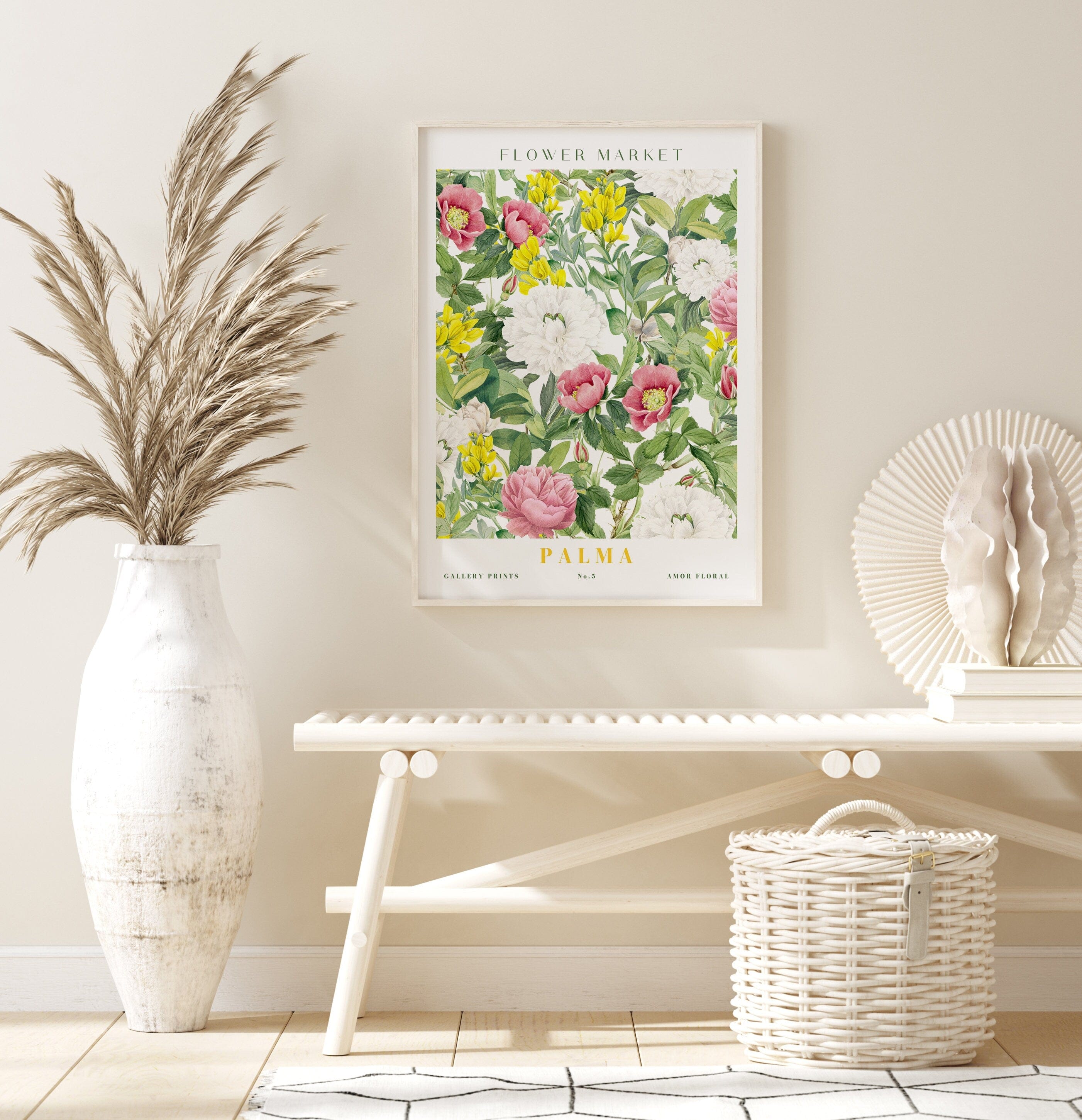 Poster Flower Market Blumen Edition V3 | Botanische Wand Kunst · Wandbilder Wohnzimmer Küche Schlafzimmer Flur | Kunst Druck · ohne Rahmen-5