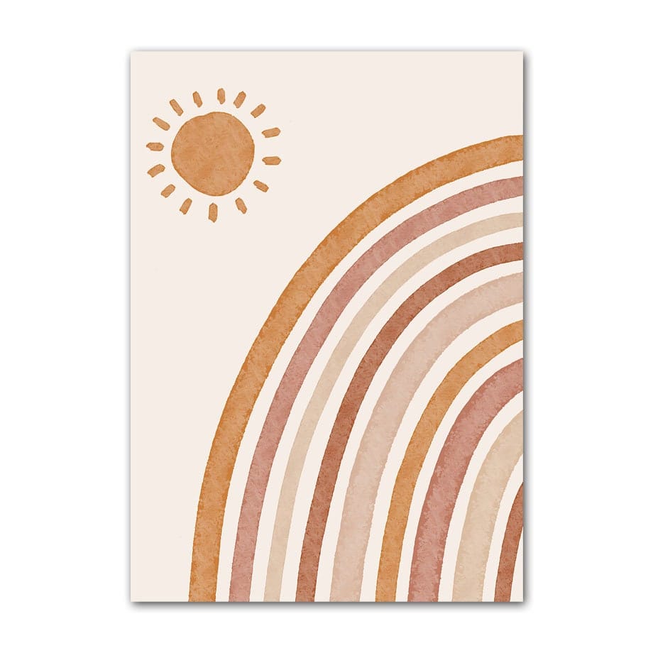 Poster Kinderzimmer Alpaka Regenbogen Kaktus Zeichentrick · Kinderzimmer Bilder · Wand Deko · Kunst Druck · Deko Print · ohne Rahmen
