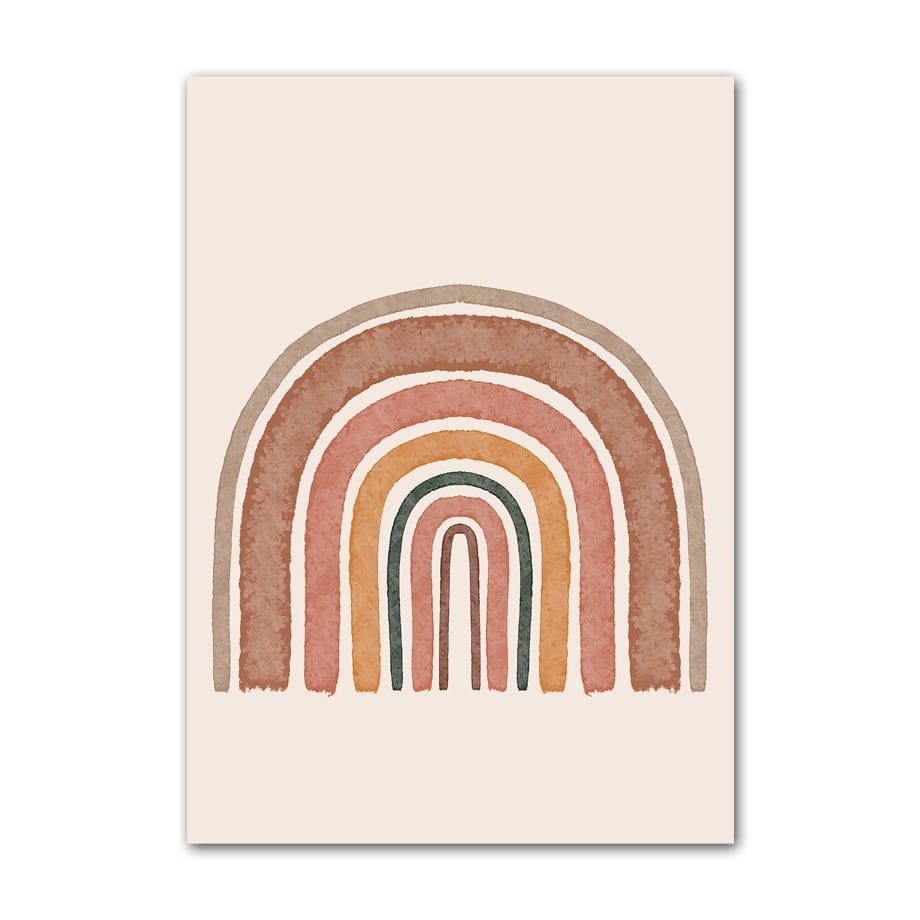 Poster Kinderzimmer Alpaka Regenbogen Kaktus Zeichentrick · Kinderzimmer Bilder · Wand Deko · Kunst Druck · Deko Print · ohne Rahmen