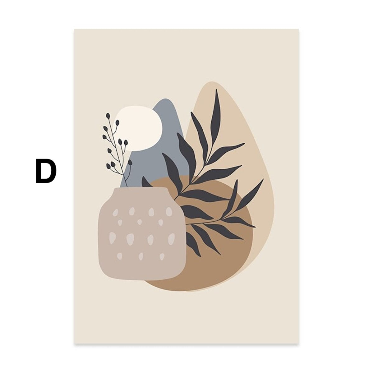Poster Pflanzen im Blumentopf im Boho Stil als Deko Print ohne Rahmen-8