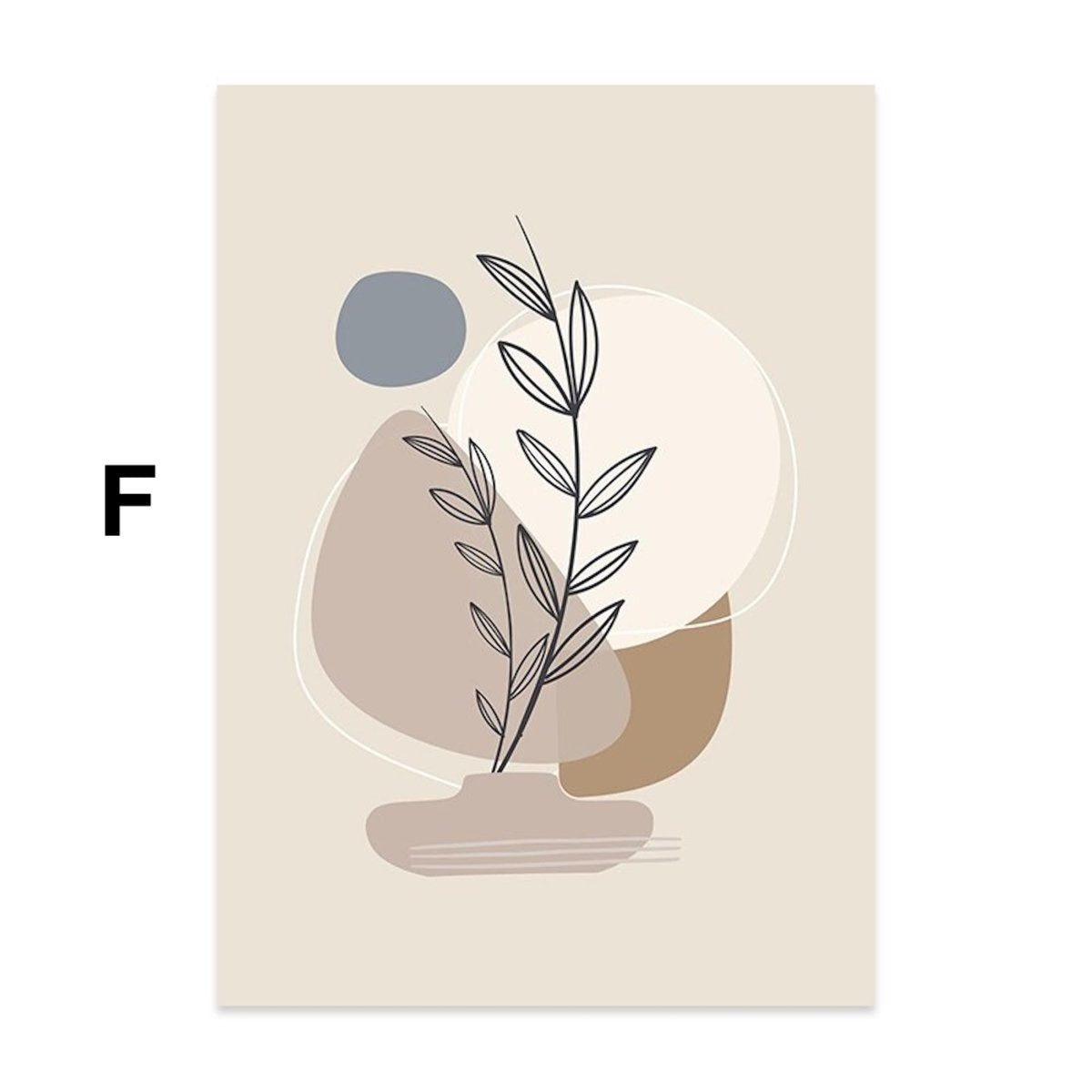 Poster Pflanzen im Blumentopf im Boho Stil als Deko Print ohne Rahmen-10