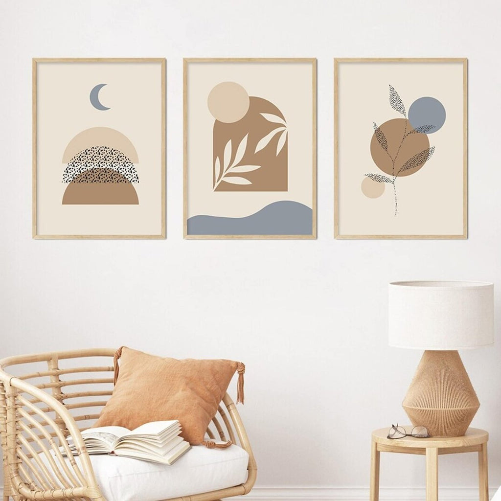 Poster Pflanzen im Blumentopf im Boho Stil als Deko Print ohne Rahmen-4